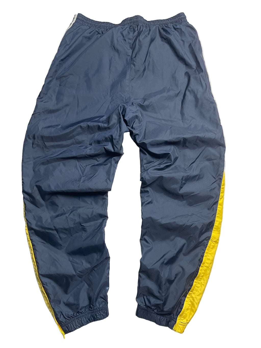 Vintage Adidas Trackpants Navy/Gelb 90er Jahre Trainingshose Gr. M